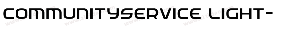 CommunityService Light字体转换